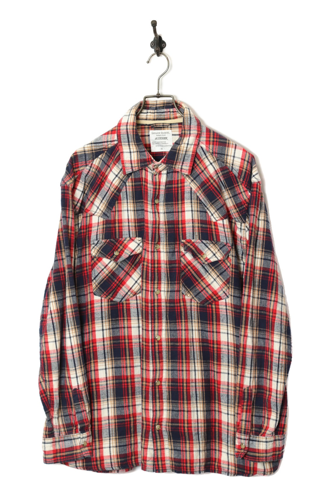 USED DICKIES CHECK SHIRT/3L