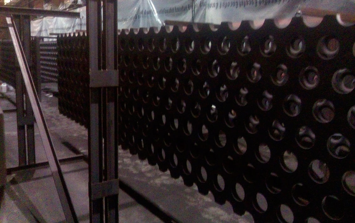 Pintat de prefabricat de formigó amb veladura de silicat Keim, Ecomatèries