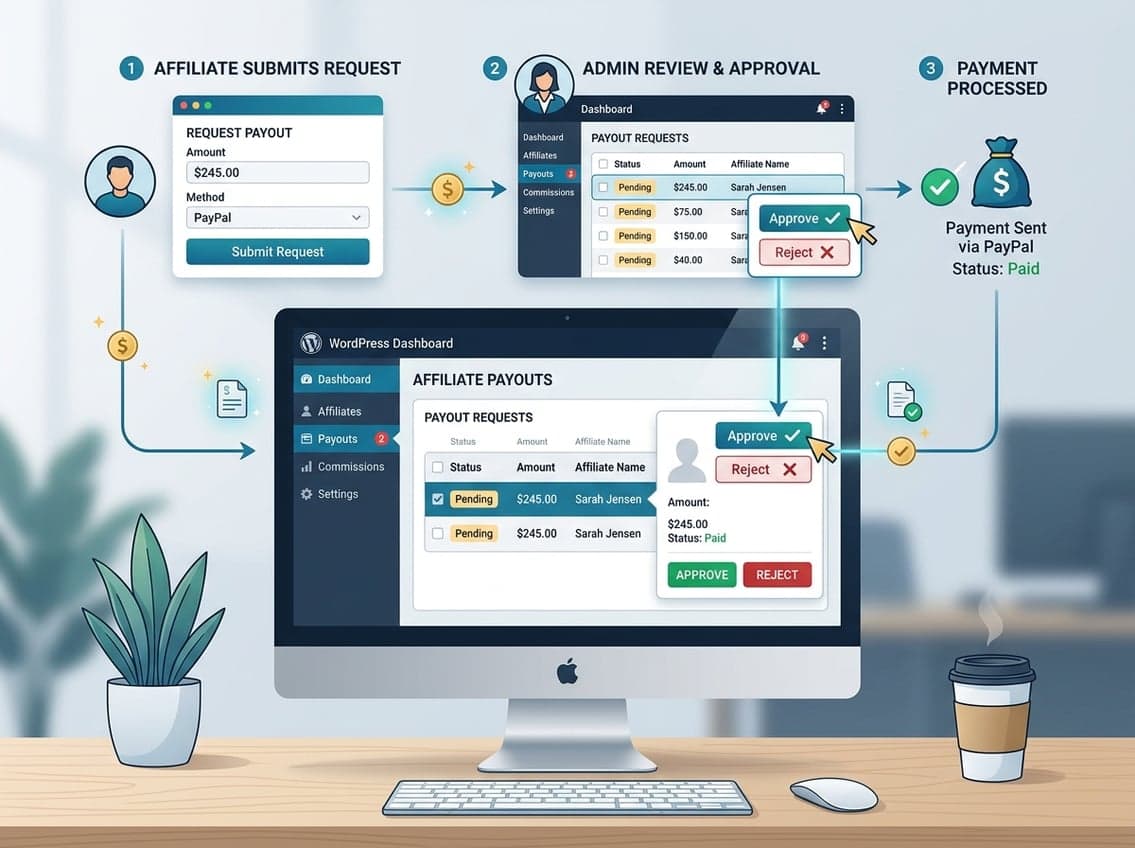 How to Set Up an Affiliate Payout Request and Approval Flow in WordPress