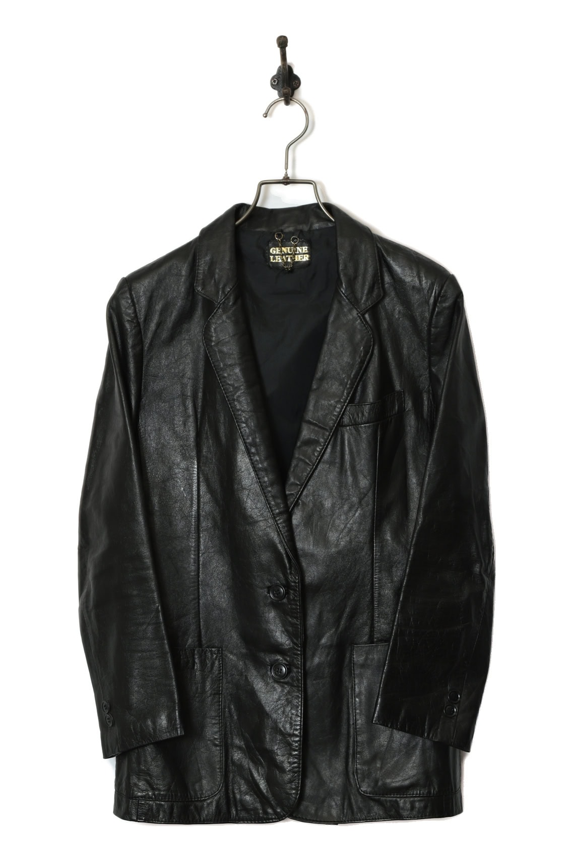 VINTAGE LEATHER TAILORED JACKET/S