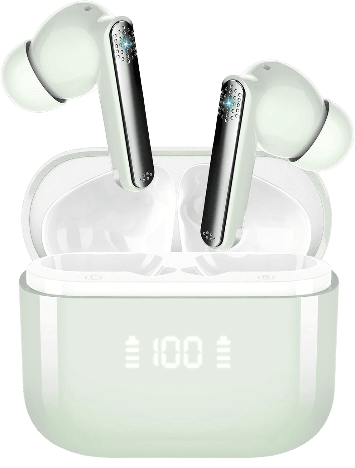 THUNELEC AI Translation Earbuds Light Green Picture Link