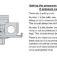 Setting instructions for a Square D pressure switch