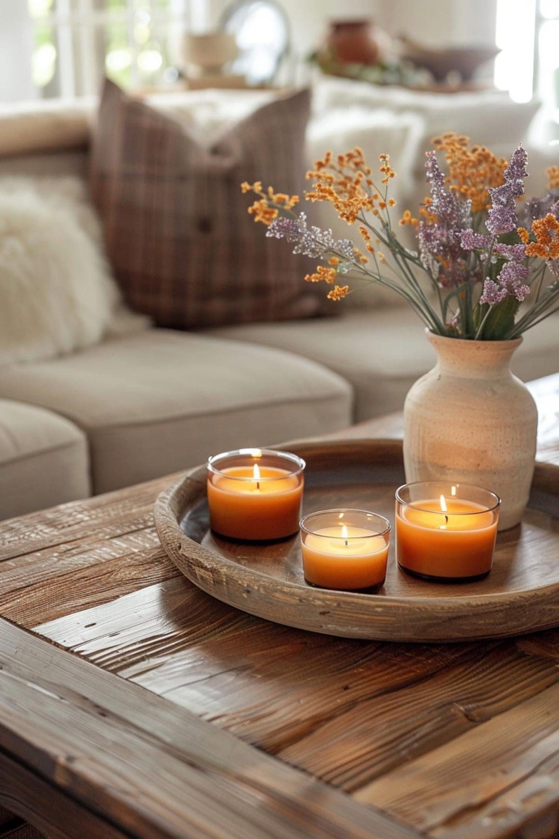 fall coffee table ideas, coffee table decor ideas for fall, living room coffee table decor ideas, coffee table decor for living room styling, By Paige Nicole fall coffee table decor ideas.