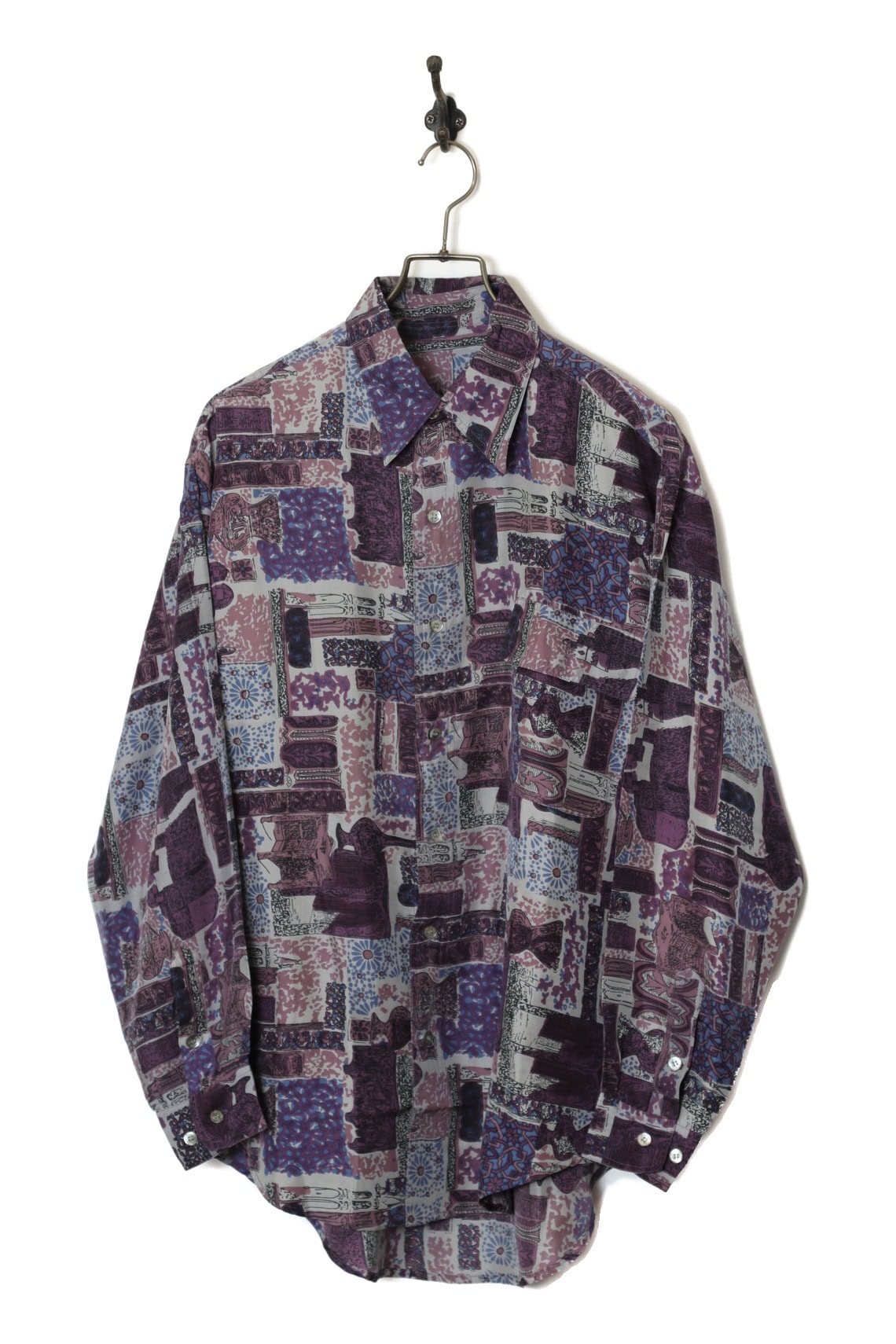 VINTAGE PRINTED SHIRT/L