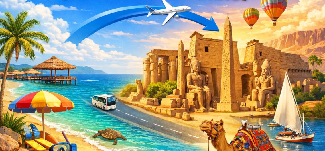 Transfer Marsa Alam nach Luxor mit Strand am Roten Meer und Tempeln in Luxor