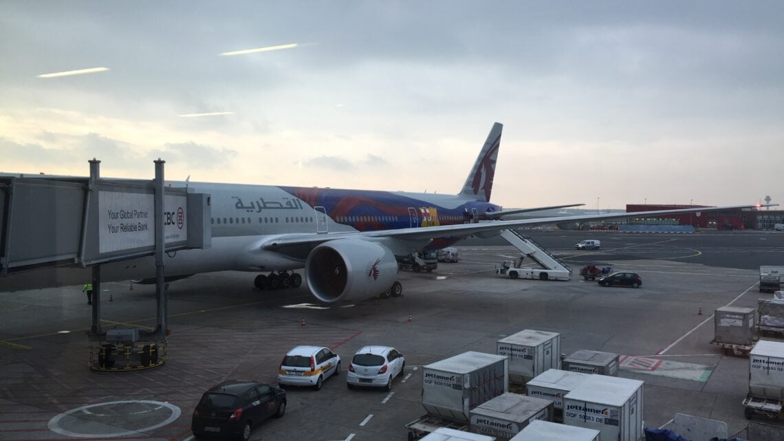 Frankfurt nach Doha in der Qatar Airways Business Class
