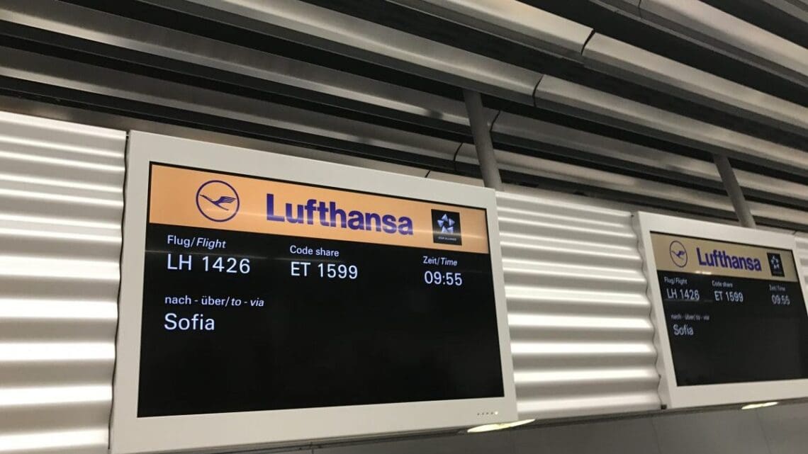 Mit Lufthansa nach Sofia