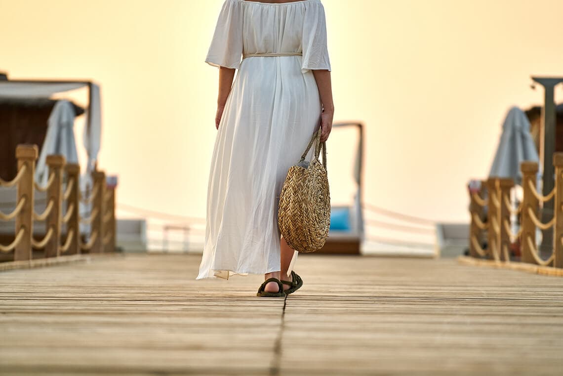 Woman on vacation