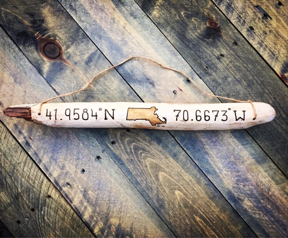 Massachusetts, Cape Cod or Martha's Vineyard Driftwood Sign