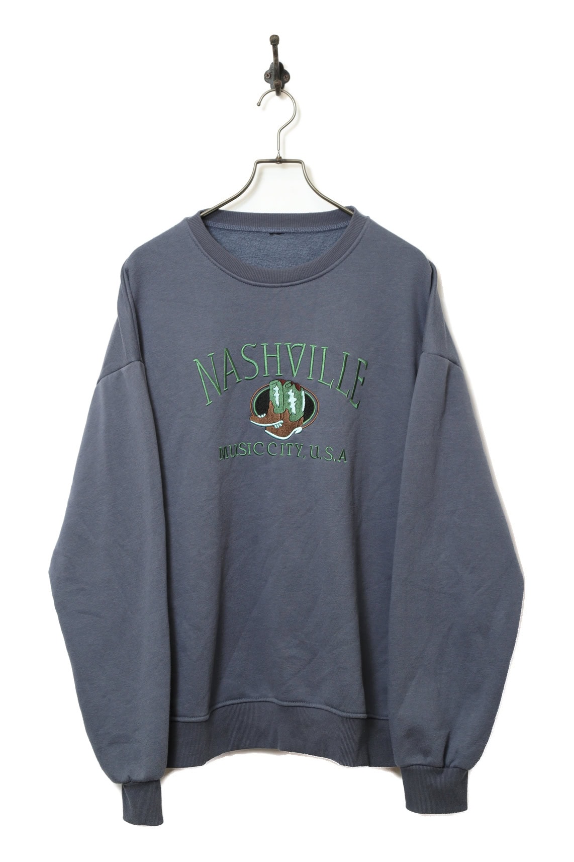 VINTAGE EMBROIDERY SWEAT SHIRT/L