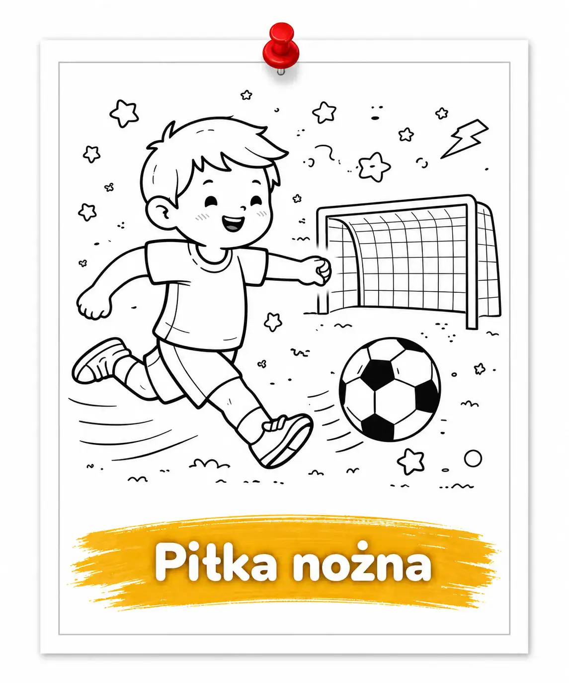 Kolorowanki piłka nożna dla chłopców