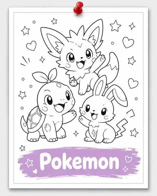 Kolorowanki Pokemon