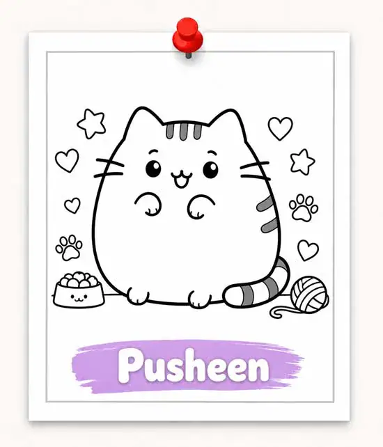 Kolorowanki Pusheen