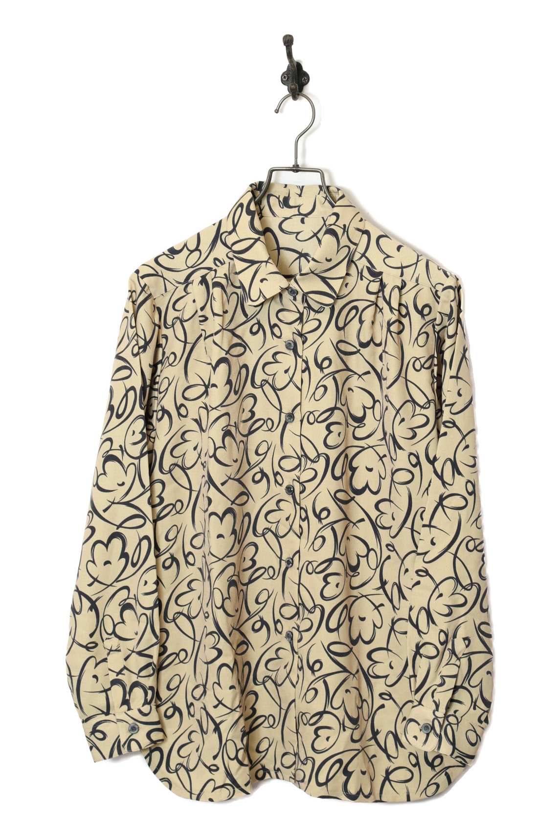 VINTAGE PATTERN PRINTED SHIRT/M
