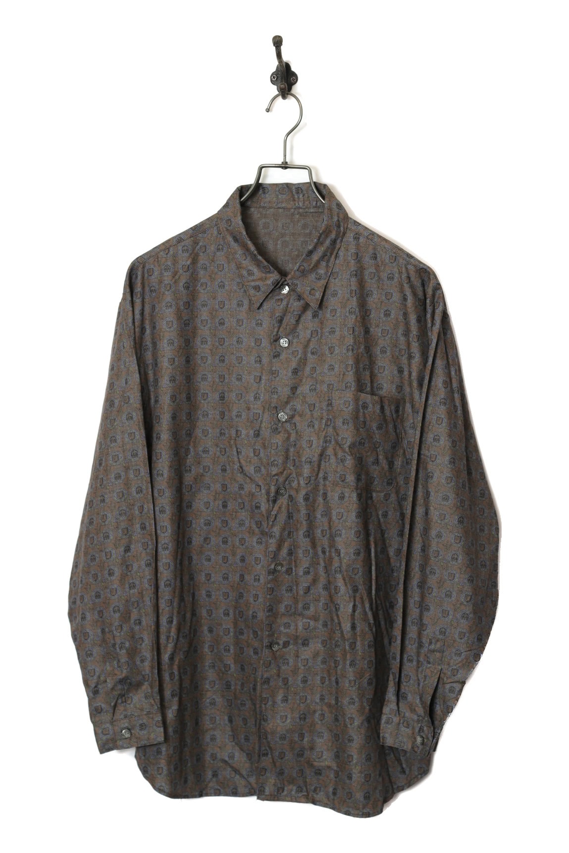 VINTAGE PATTERN PRINTED SHIRT/M