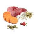 Cocinado: Men&uacute; Ib&eacute;rico Royale (Cerdo/Jabal&iacute;) Congelado Cocinado para perro, detalle