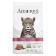 Comida húmeda Amanova para gatos esterilizados de salmón, natural y sin cereales