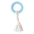 Mordedor dental Only Fresh para perro con anillo de goma con pinchos y cuerda trenzada, color azul