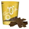 Bolsa de SnackOMio tiras de carne de cordero para perros junto al producto