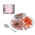 Pavo y Salmón Escaldada MjAMjAM para gato, detalle