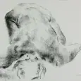 female nude drawings of women showing her back by olaf melcher