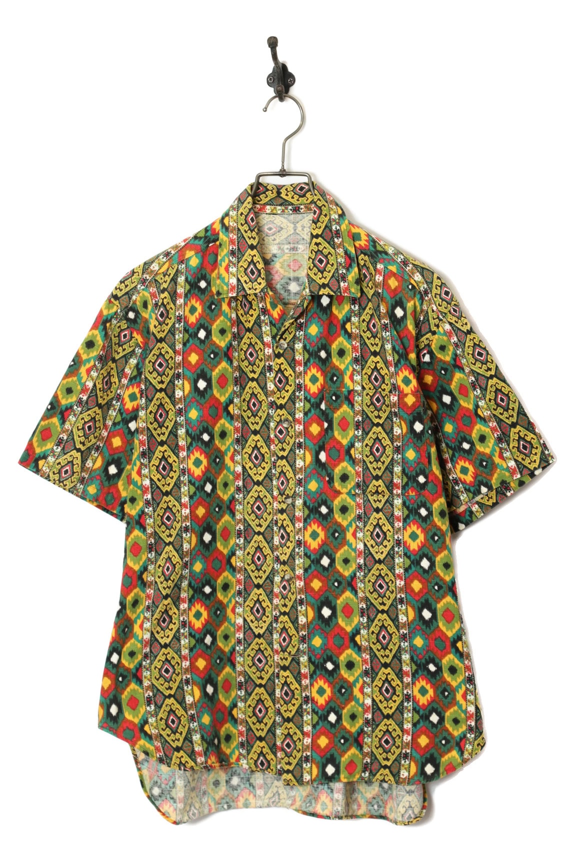 VINTAGE SHORT SLEEVE PRINTED SHIRT/L