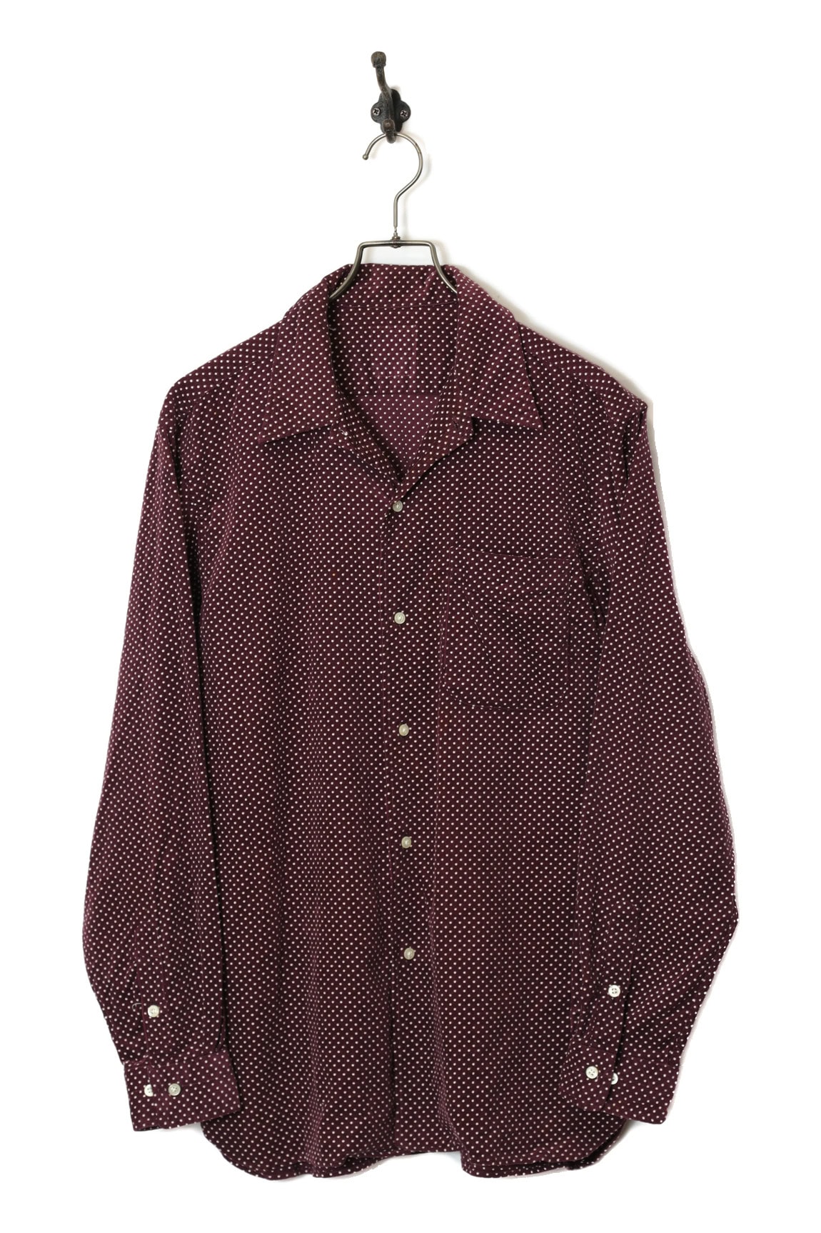 VINTAGE CORDUROY PRINTED SHIRT/L