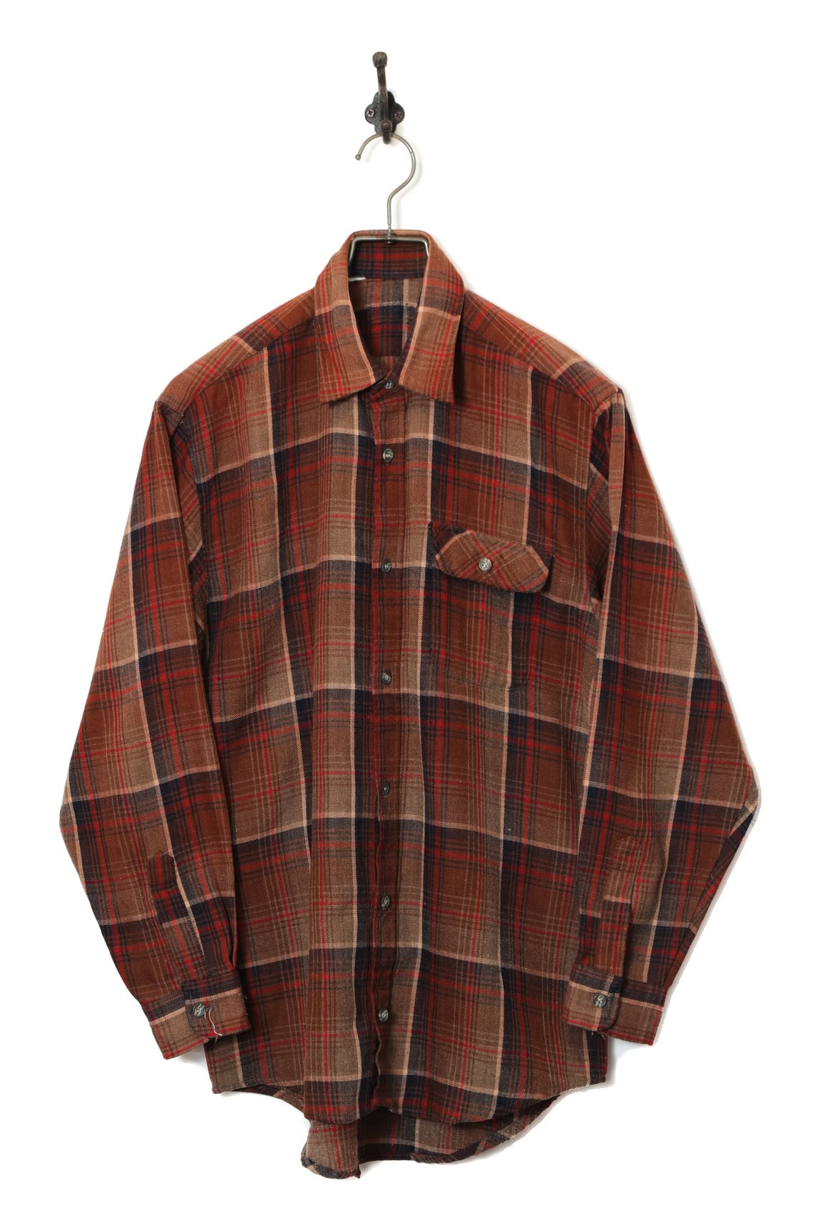 VINTAGE WOOLY CHECK SHIRT/M