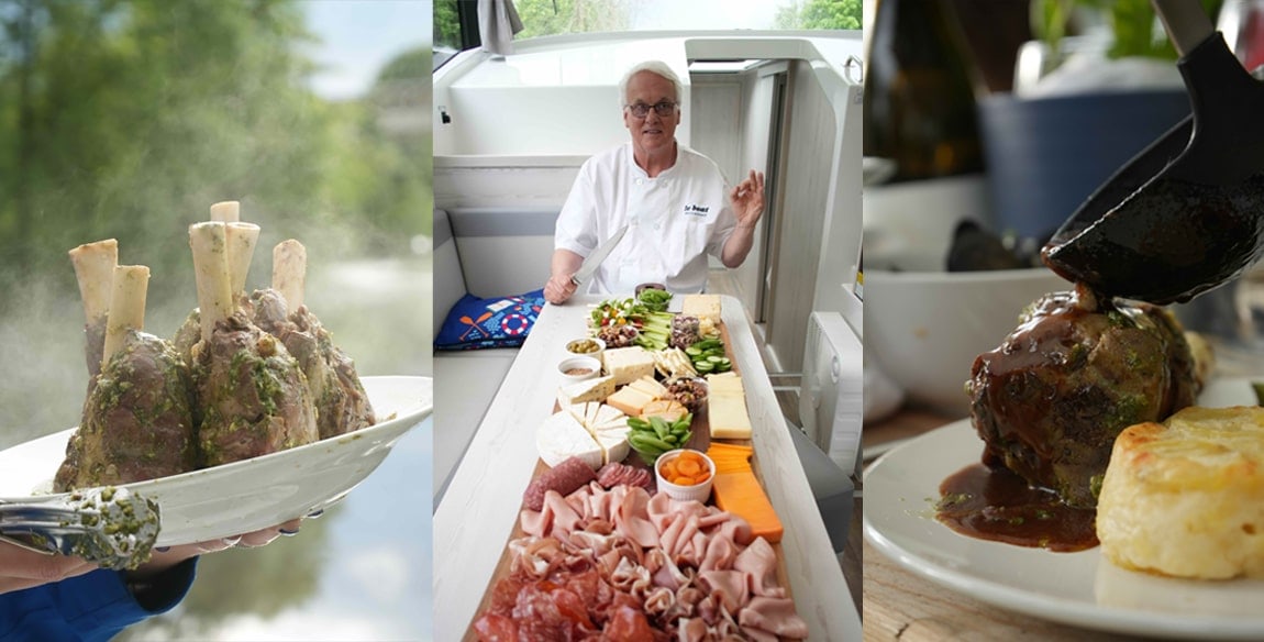Climb aboard Le Boat as Chef Schulz prepares incredible 3-course meal on the Rideau Canal!