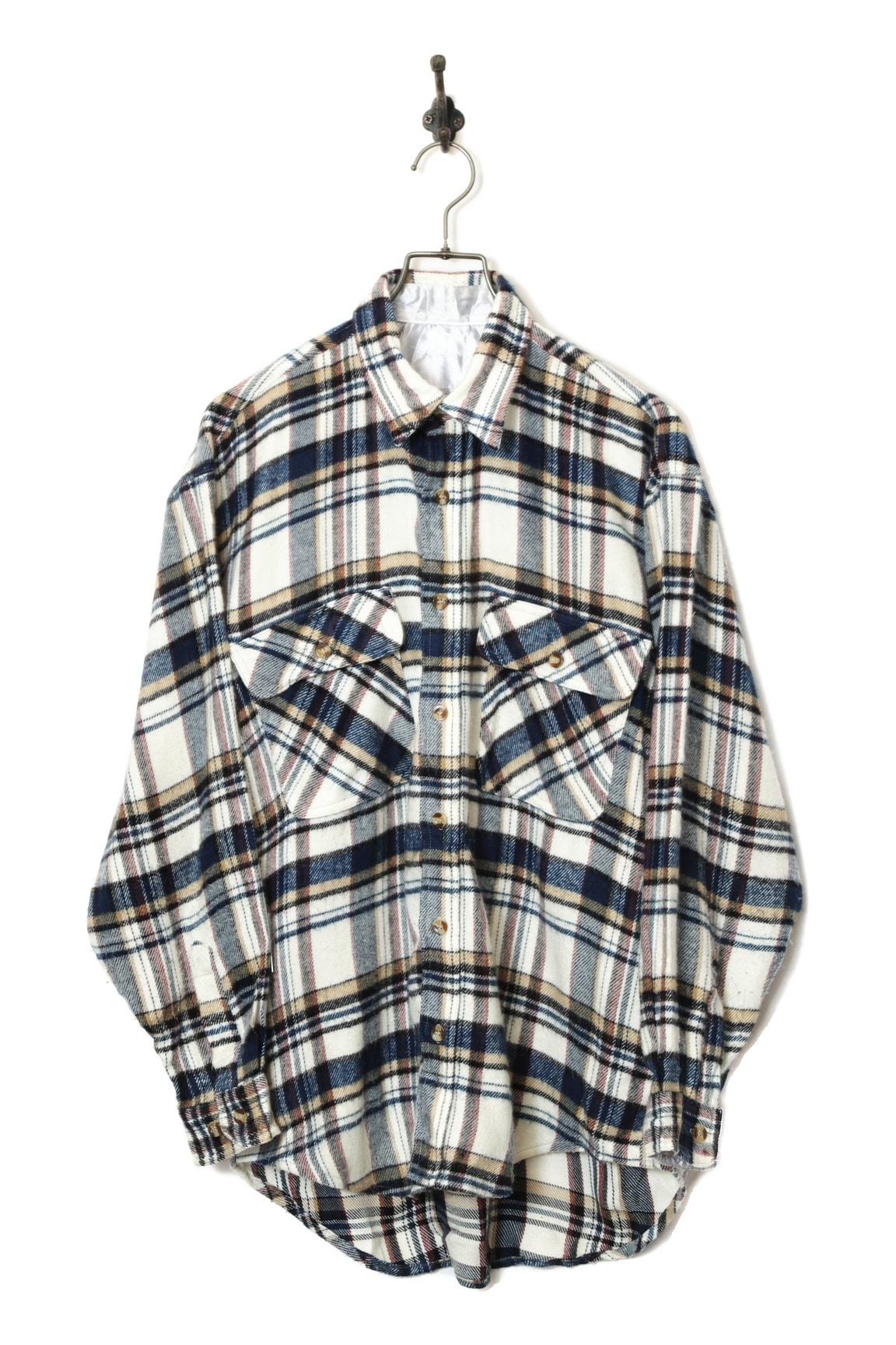 VINTAGE CHECK CPO JACKET/M