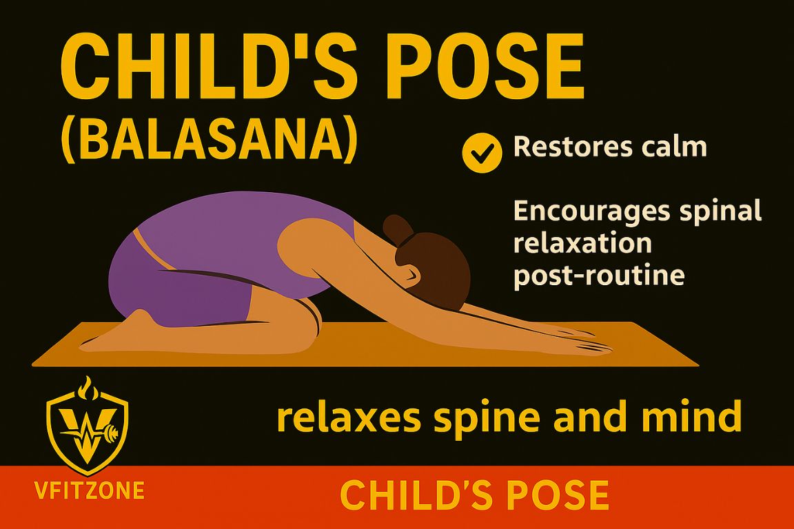 13. Child’s Pose (Balasana)