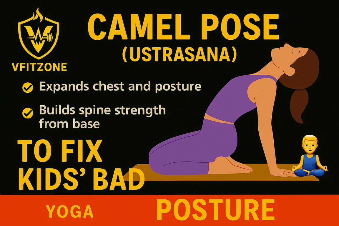 Camel Pose – Improves posture, opens chest & strengthens the spine | VfitZone Yoga