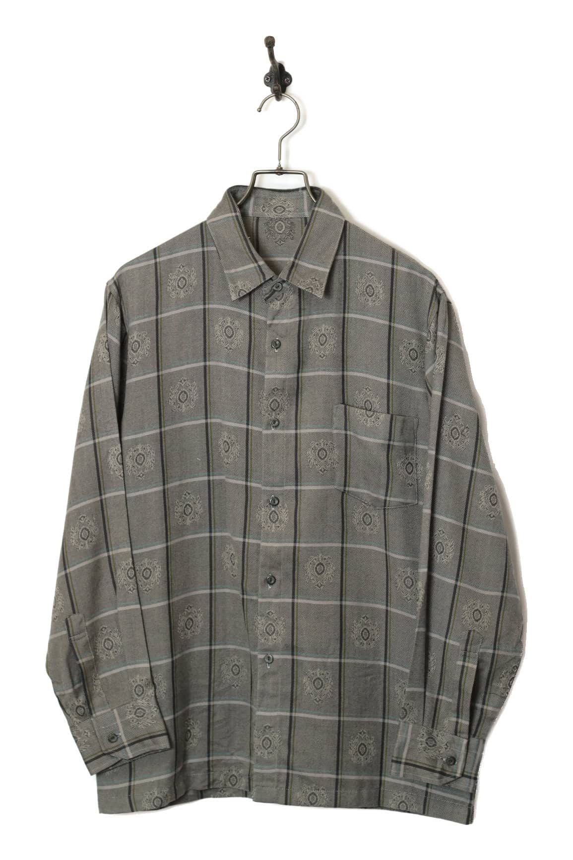 VINTAGE WOOLY PRINTED SHIRT/M