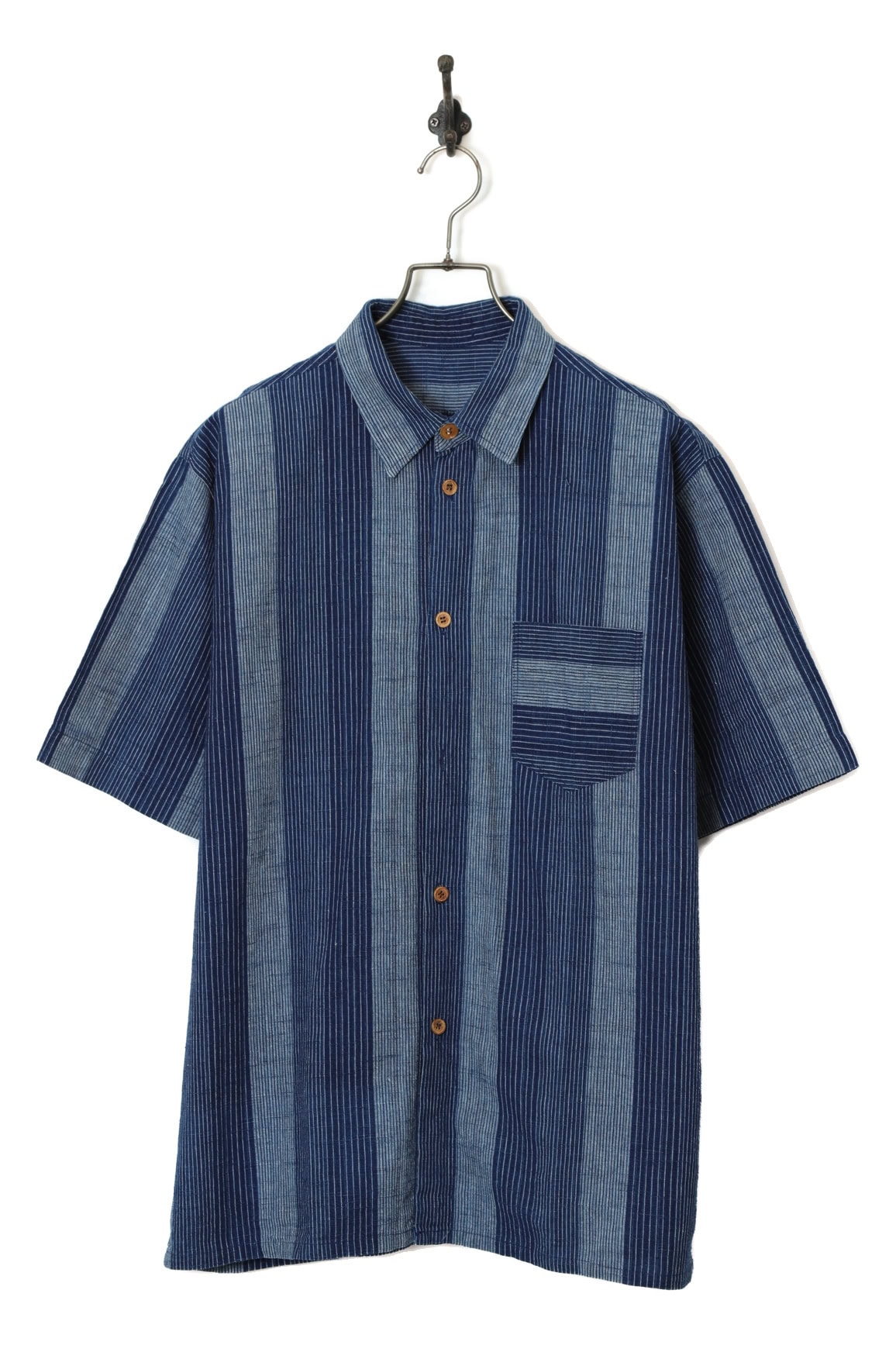VINTAGE STRIPE PRINTED SHIRT/XL