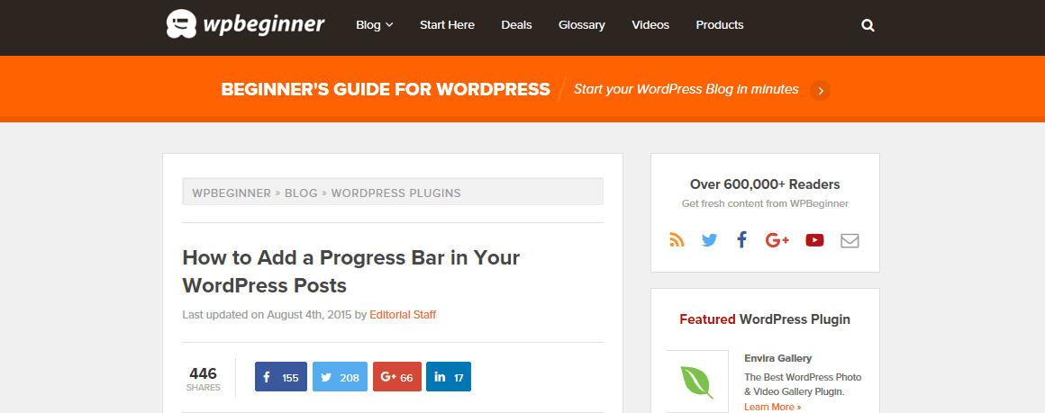 WP Progress Bar - Free Plugins for Animation Effects