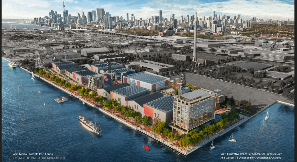 Toronto is going full-on Hollywood with a $250 million ‘Basin Media Hub’ and water’s edge promenade