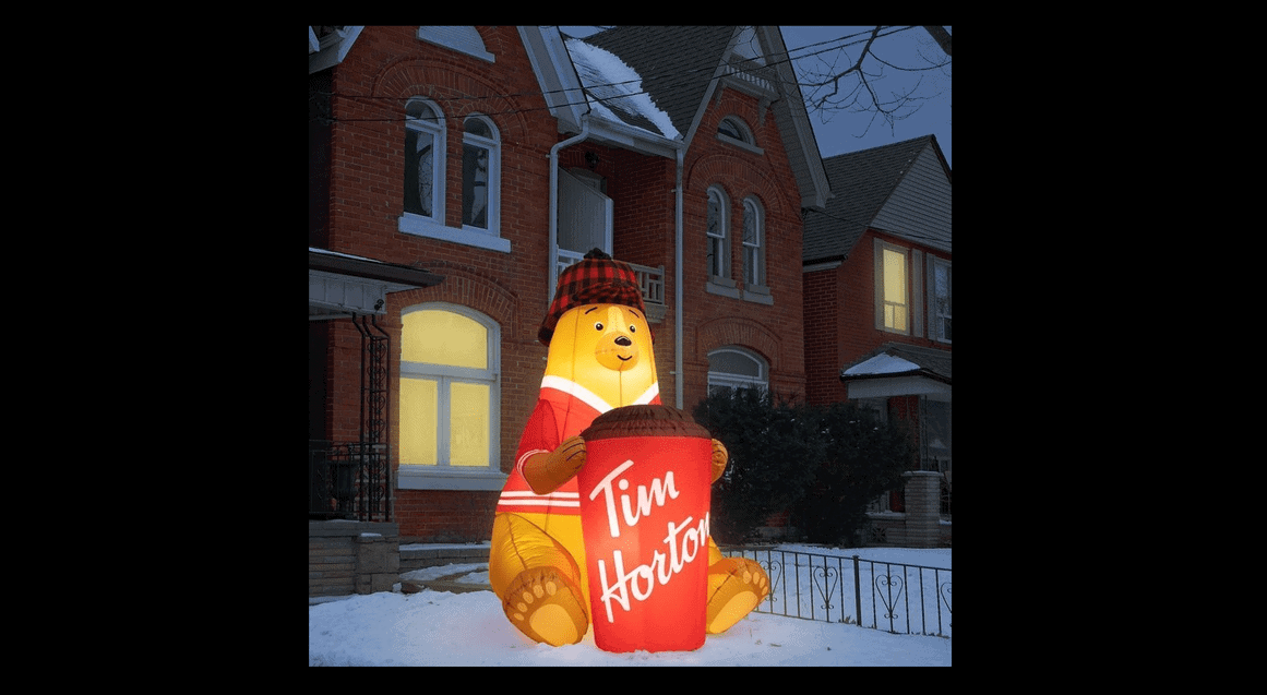 Tim Hortons introduces a uniquely Canadian Holiday Bear lawn ornament