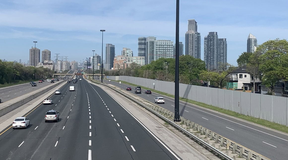 Lane reductions on the Gardiner Expressway starting April 5