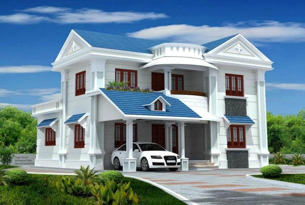 Cách phối màu sơn mặt tiền nhà đẹp