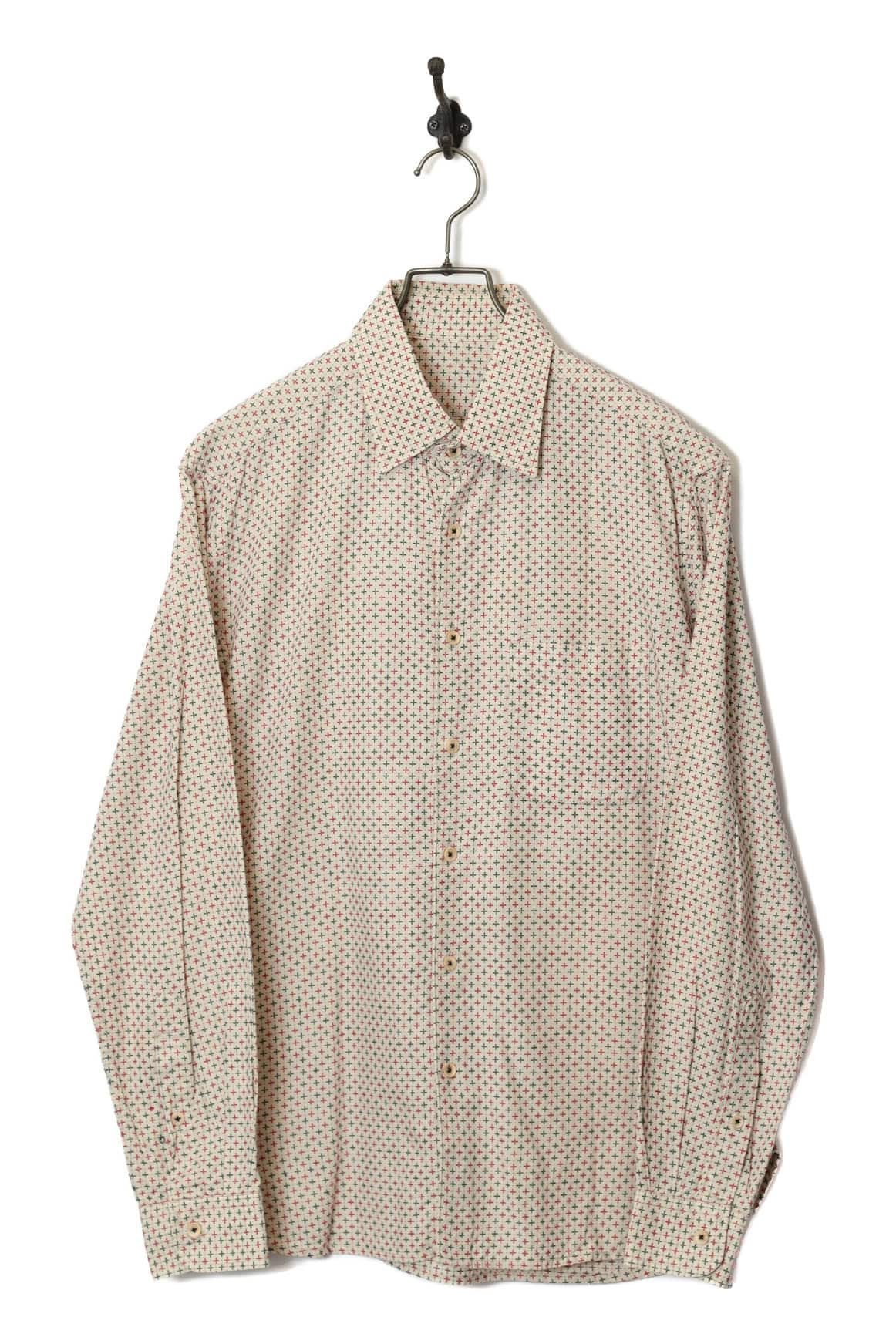 VINTAGE PATTERN PRINTED SHIRT/M