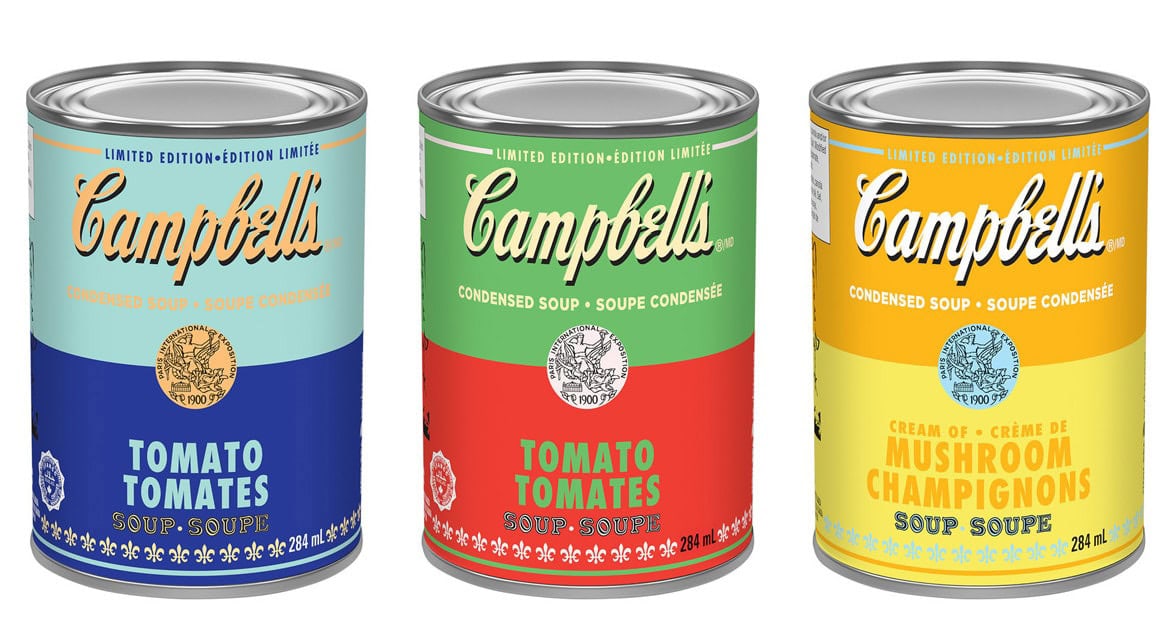 Look for Andy Warhol-inspired Campbell’s Soup cans at Canadian grocers for limited time