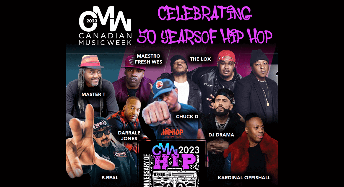 Canadian Music Week Celebrates 50th Anniversary of Hip Hop with Toronto concert – Get tickets