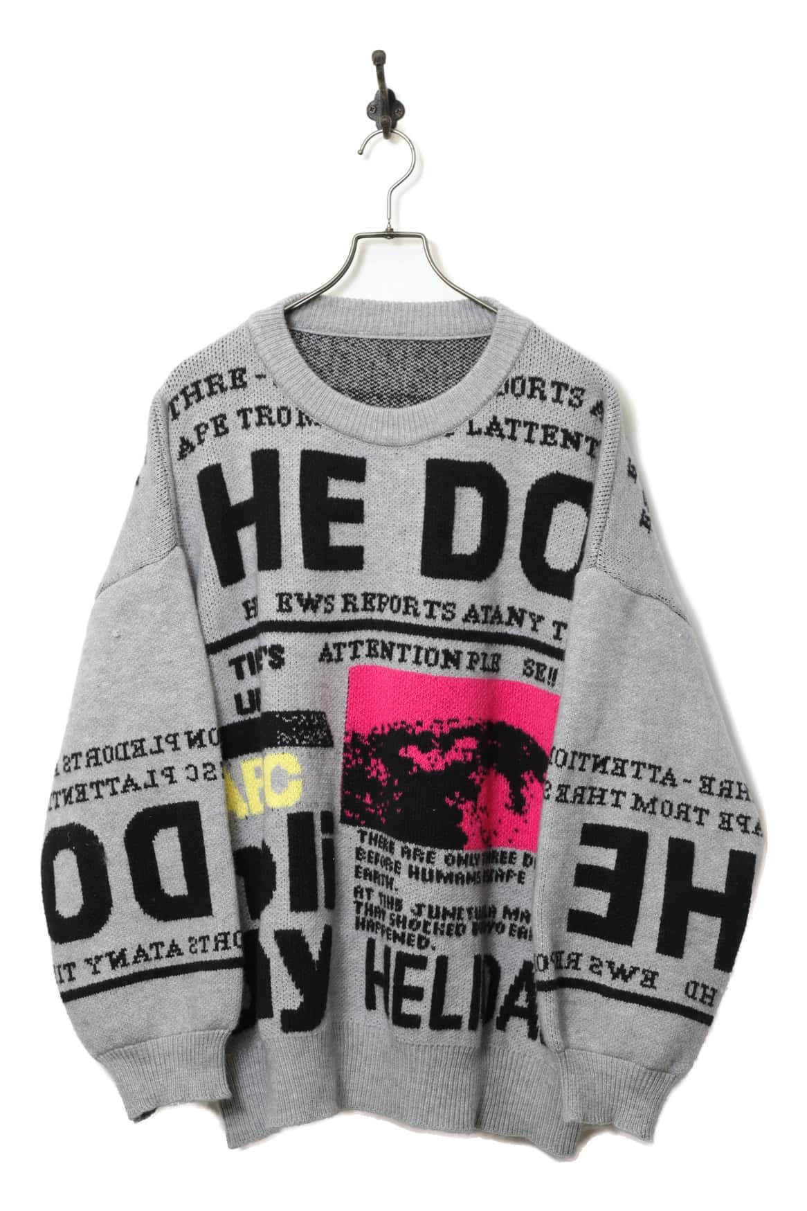 VINTAGE PATTERN SWEATER/L