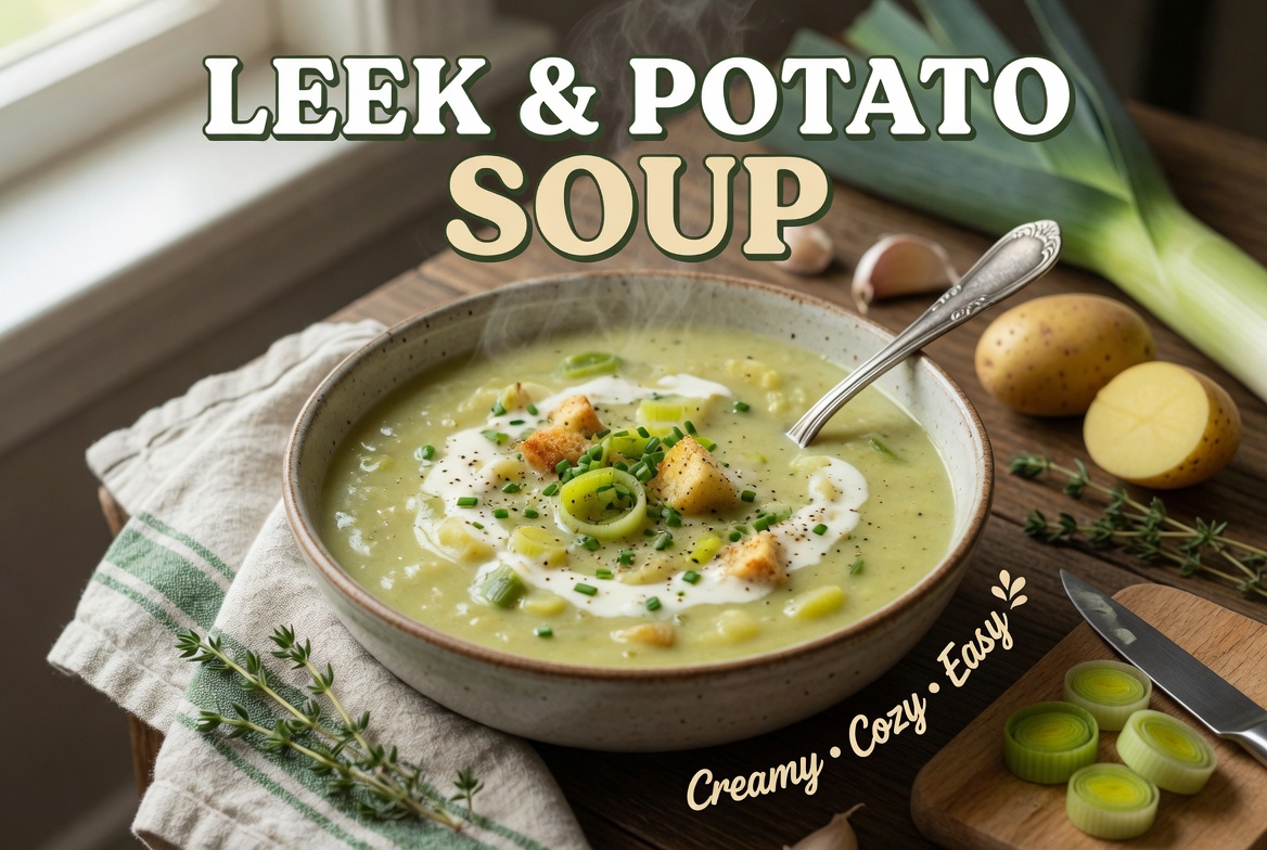 Leek and Potato Soup Recipe Creamy, Cozy, and Easy Homemade Soup, bestgoodfoodblog.com , food blod, guest post for food blog, gbob post, Write for us