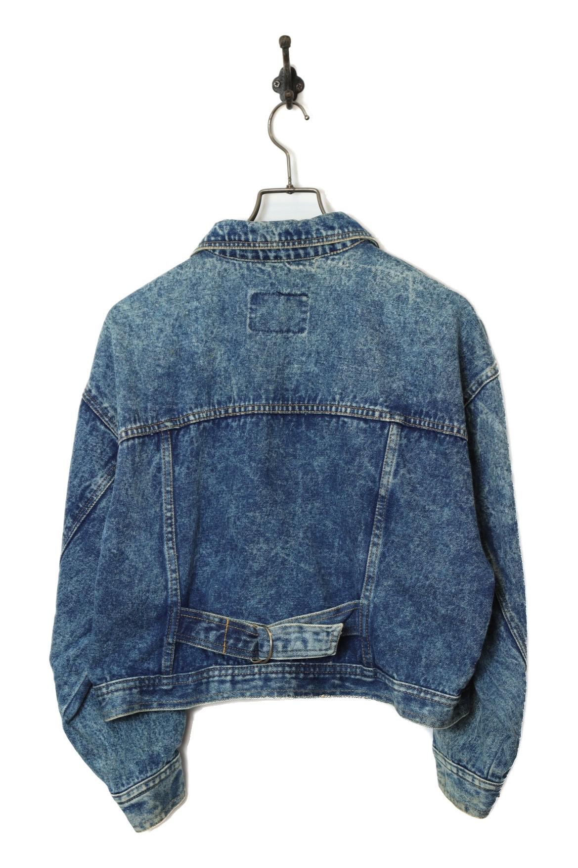 VINTAGE BLEACHED SHORT DENIM JACKET/L - 画像 (8)