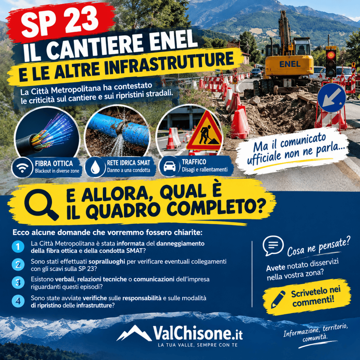 SP 23, il caso del cantiere: cosa rivela davvero il comunicato ufficiale