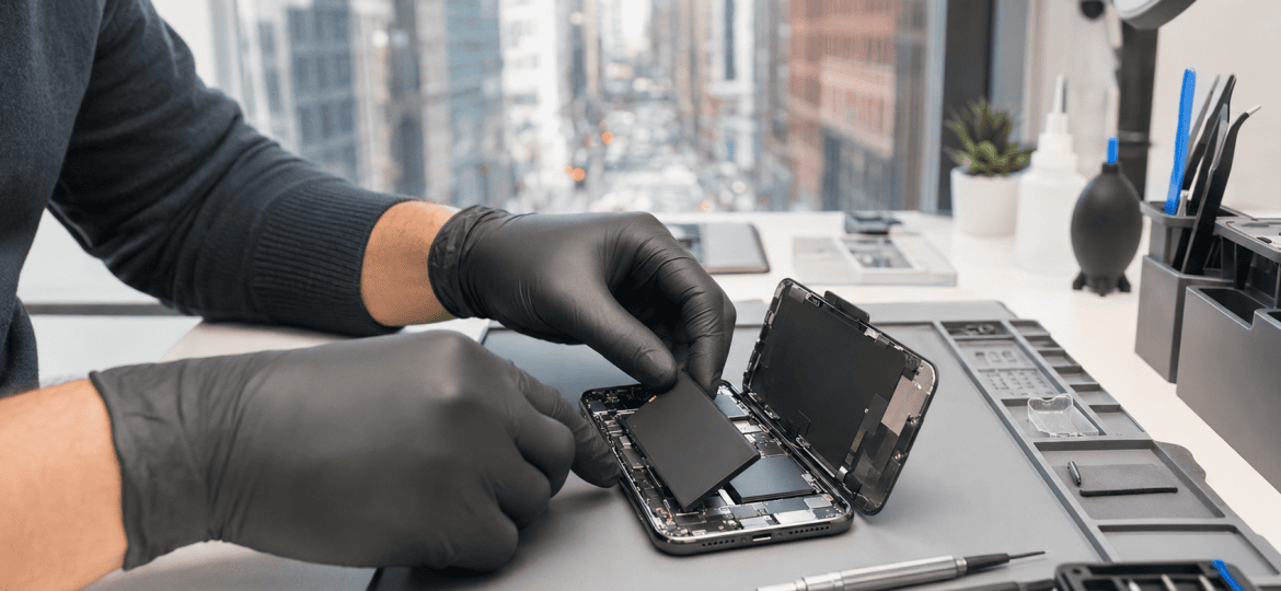 Professional iPhone battery replacement near me in Midtown NYC