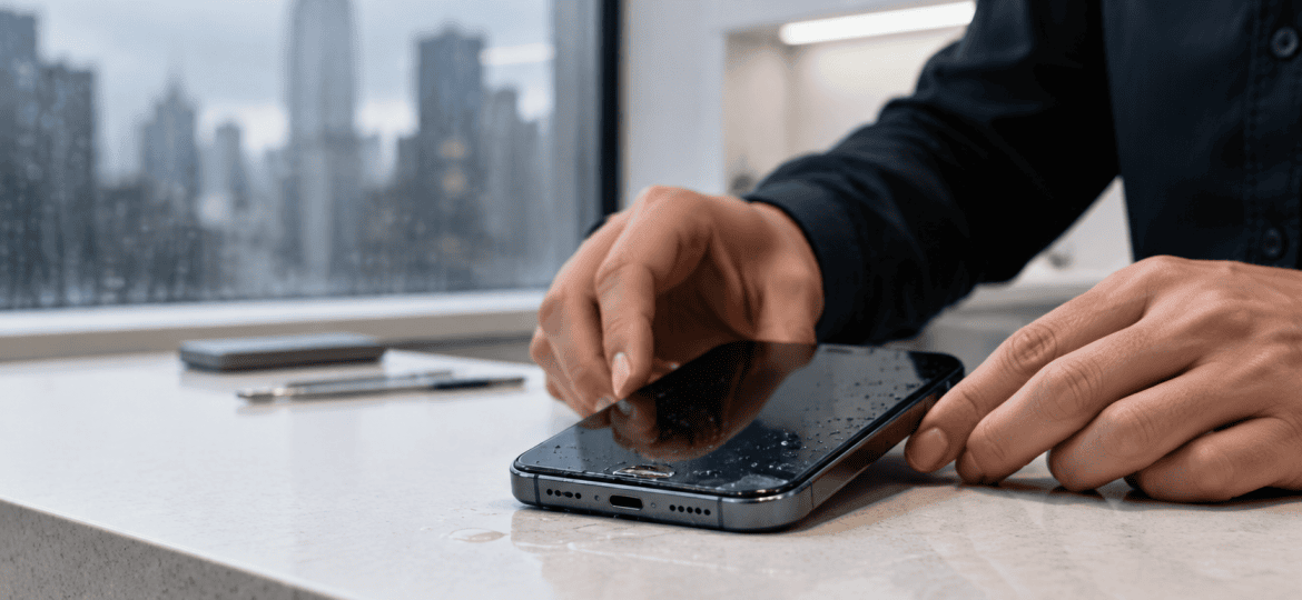 Professional iPhone water damage diagnostics in Midtown Manhattan, NYC