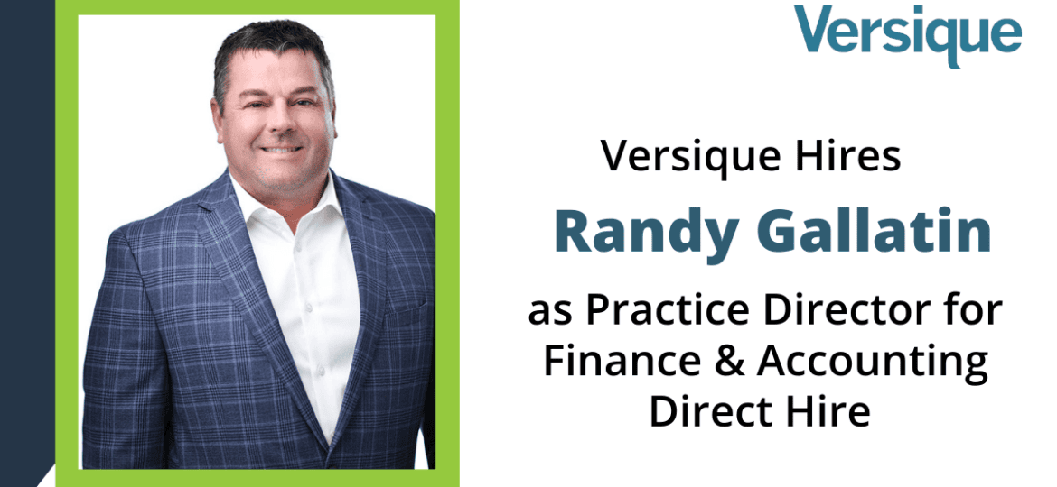 Versique Hires Former CFO to Lead Finance & Accounting Direct Hire Practice