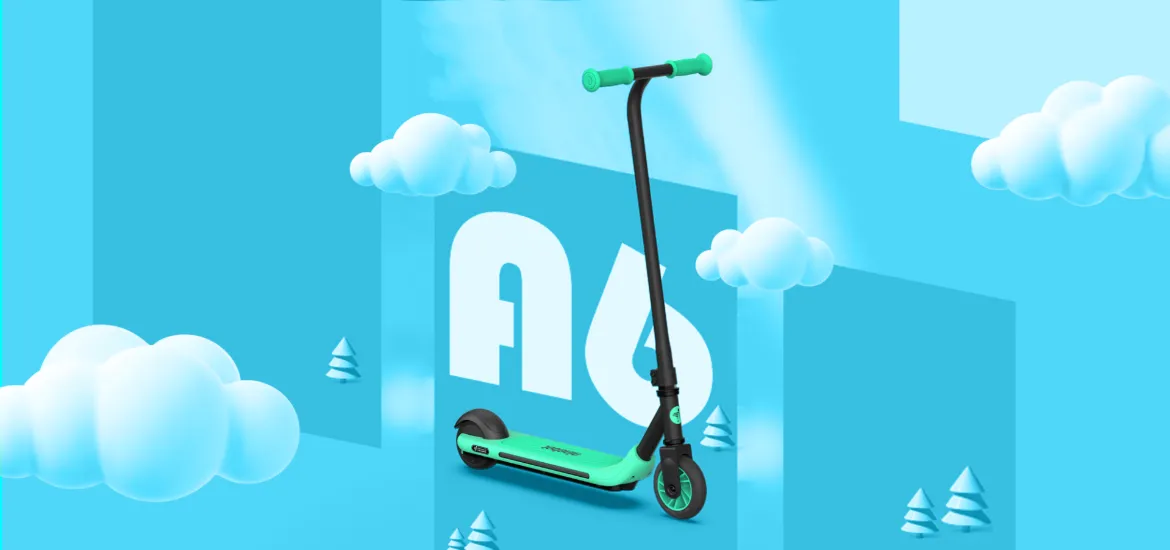 Син банер на детска електрическа тротинетка Ninebot by Segway eKickScooter ZING A6 - 1